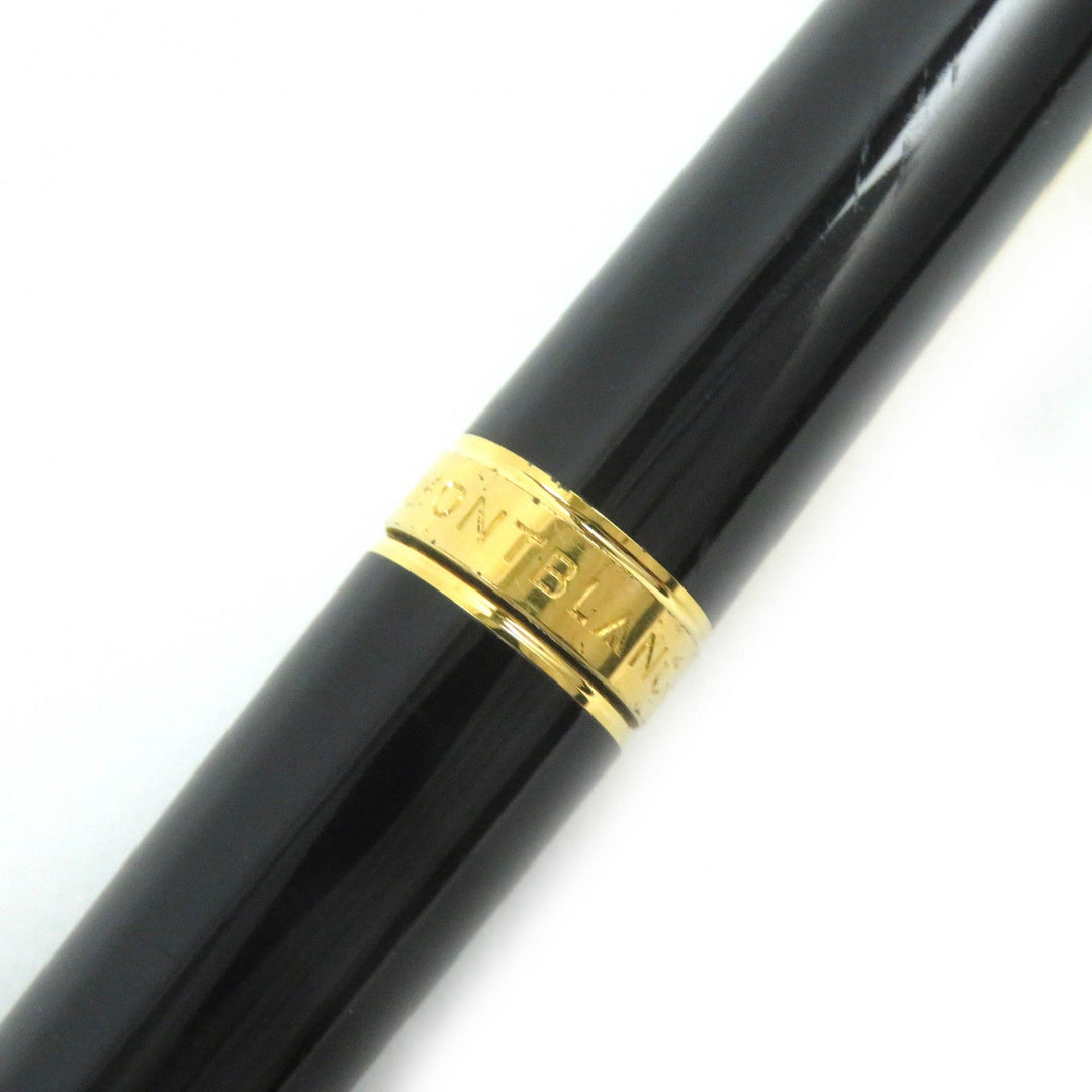 MONTBLANC Ballpoint pen Gold Plated, Resin black NOBLESSE OBLIGE mens Used Authentic