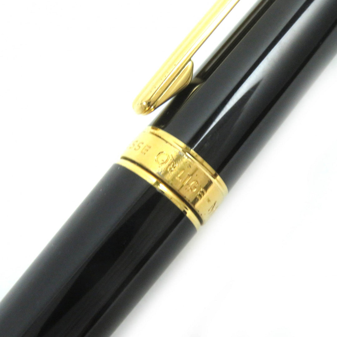 MONTBLANC Ballpoint pen Gold Plated, Resin black NOBLESSE OBLIGE mens Used Authentic