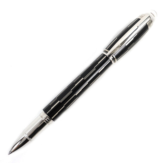 MONTBLANC Ballpoint pen 104227 Platinum , lacquer finish Silver Starwalker Black Mystery mens Used Authentic