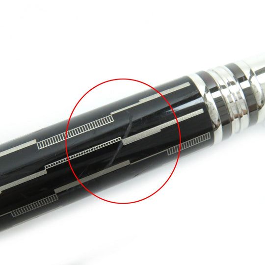 MONTBLANC Ballpoint pen 104227 Platinum , lacquer finish Silver Starwalker Black Mystery mens Used Authentic