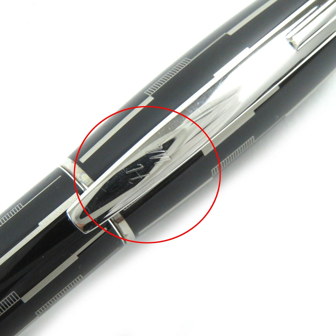 MONTBLANC Ballpoint pen 104227 Platinum , lacquer finish Silver Starwalker Black Mystery mens Used Authentic