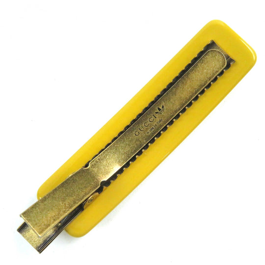GUCCI hair accessory 702940 plastic Yellow black Women Used Authentic