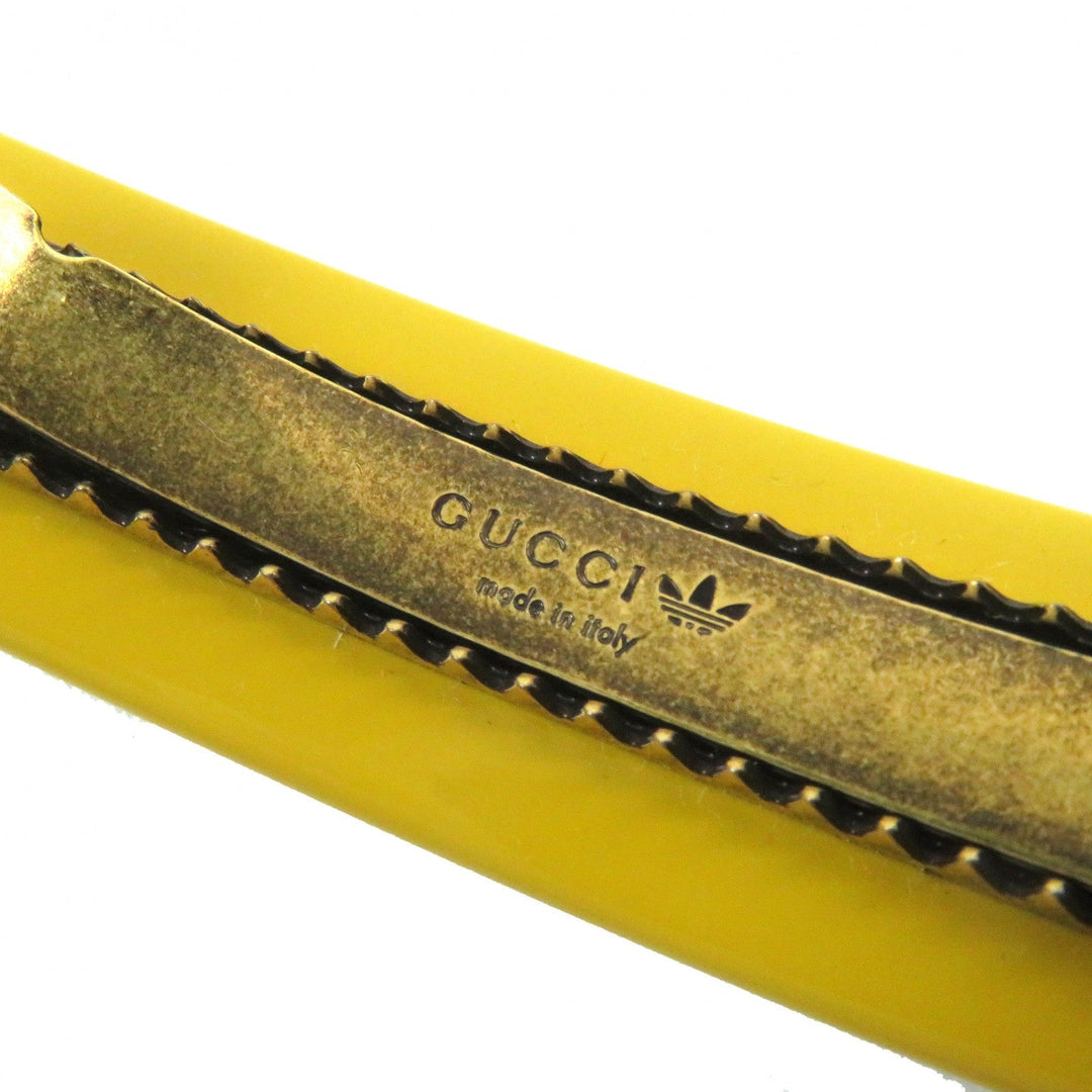 GUCCI hair accessory 702940 plastic Yellow black Women Used Authentic