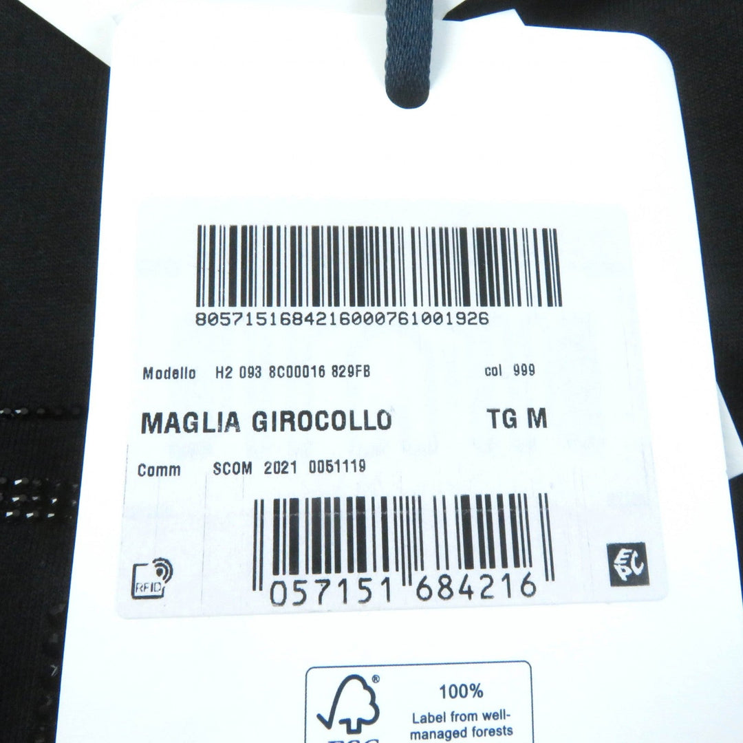MONCLER Short sleeve T-shirt Main: 100% cotton, Part: 100% cotton black Women M Used Authentic