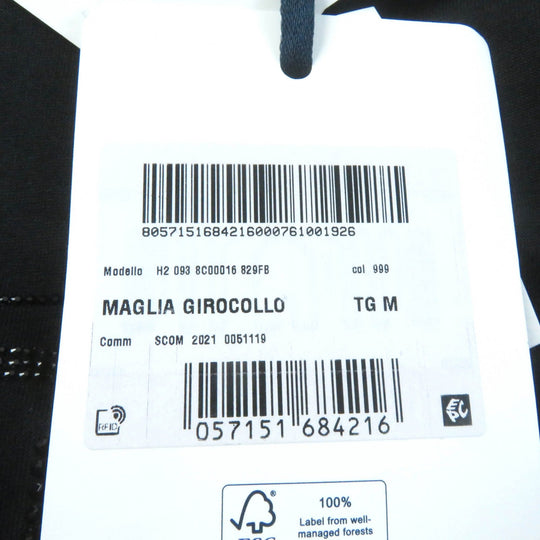 MONCLER Short sleeve T-shirt Main: 100% cotton, Part: 100% cotton black Women M Used Authentic
