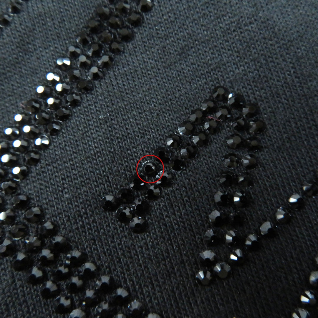 MONCLER Short sleeve T-shirt Main: 100% cotton, Part: 100% cotton black Women M Used Authentic