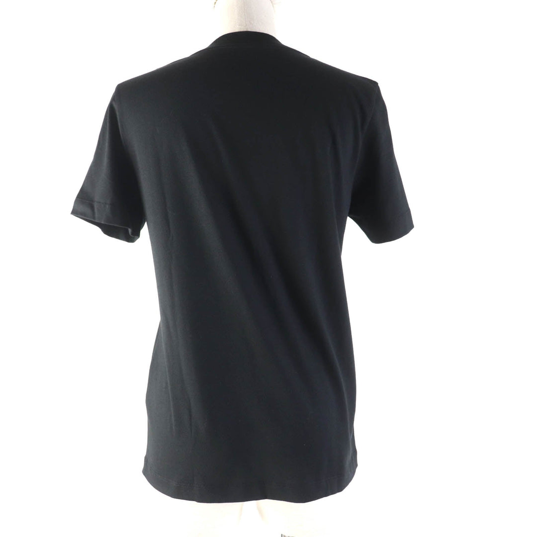 MONCLER Short sleeve T-shirt Main: 100% cotton, Part: 100% cotton black Women M Used Authentic