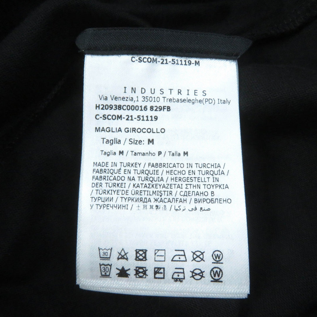 MONCLER Short sleeve T-shirt Main: 100% cotton, Part: 100% cotton black Women M Used Authentic
