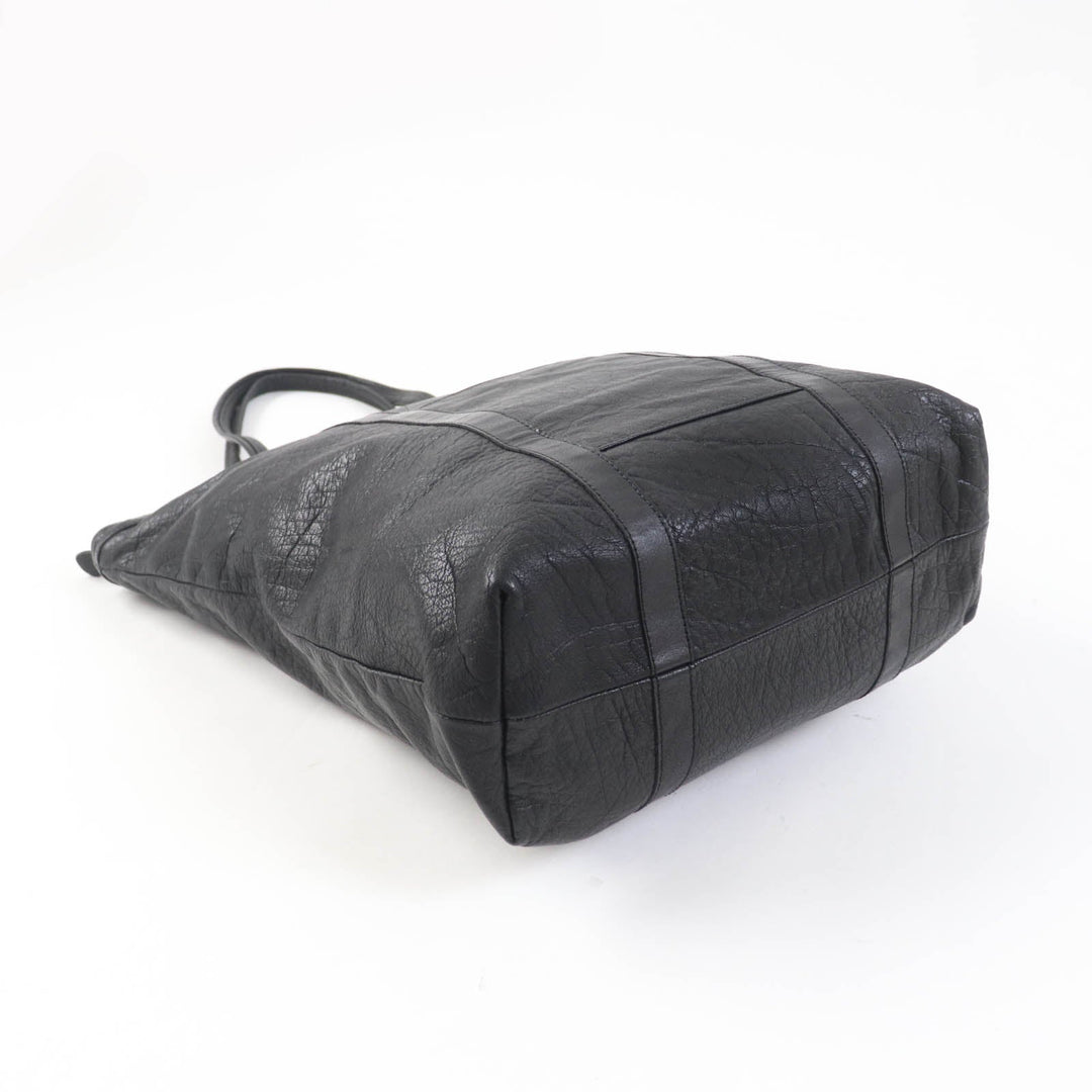 IBIZA Tote Bag Main: Leather black Women Used Authentic