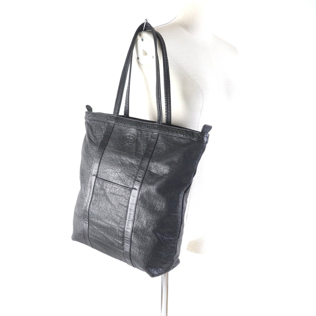 IBIZA Tote Bag Main: Leather black Women Used Authentic