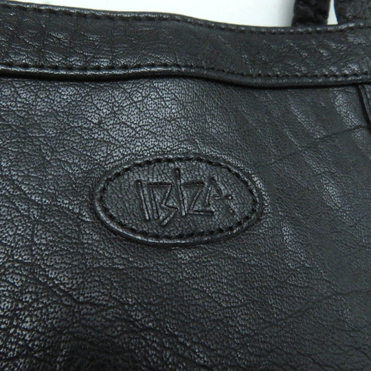 IBIZA Tote Bag Main: Leather black Women Used Authentic