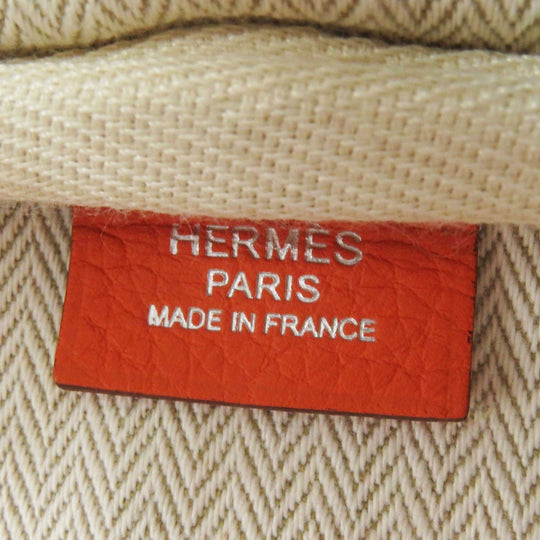 HERMES Boston Duffel bag Taurillon Clemence Orange Victoria 35 Women Used Authentic