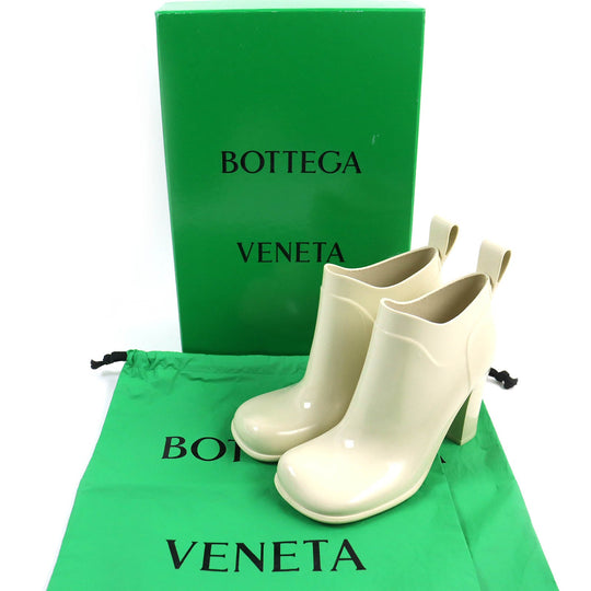 BOTTEGAVENETA Rain shoes Main: Rubber Ivory Shine Women 38 Used Authentic