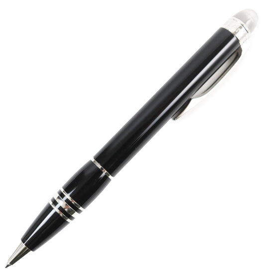 MONTBLANC Ballpoint pen Resin, Platinum black Starwalker mens Used Authentic