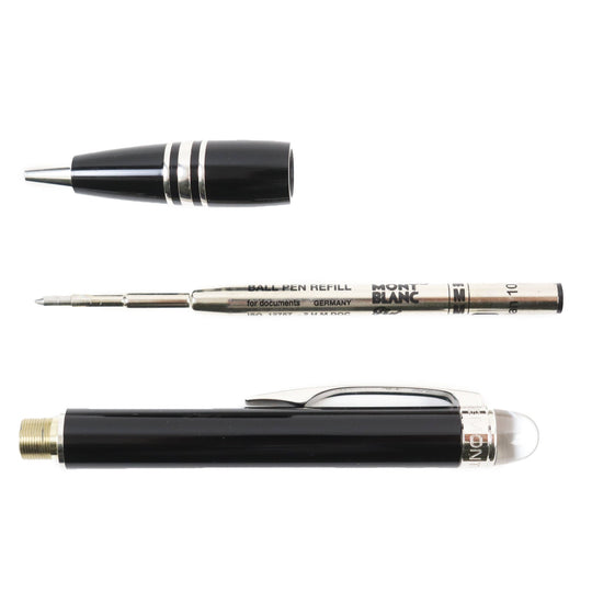 MONTBLANC Ballpoint pen Resin, Platinum black Starwalker mens Used Authentic