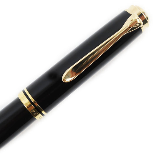 PERIKAN fountain pen Nib: K18 Black gold Sovereign M800 mens Used Authentic