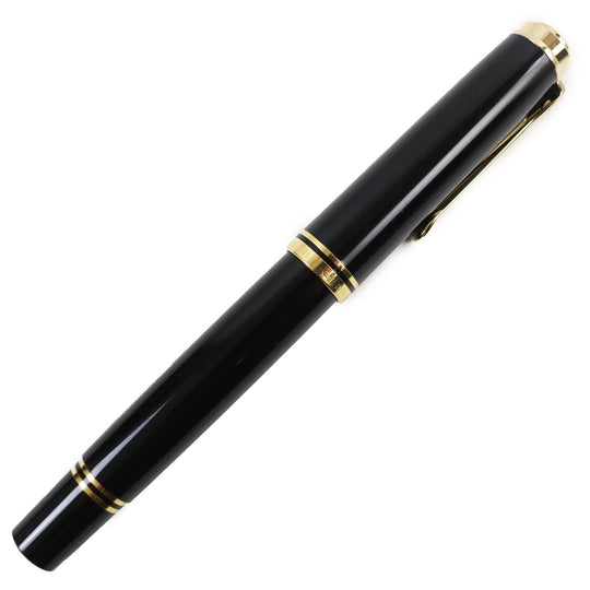 PERIKAN fountain pen Nib: K18 Black gold Sovereign M800 mens Used Authentic