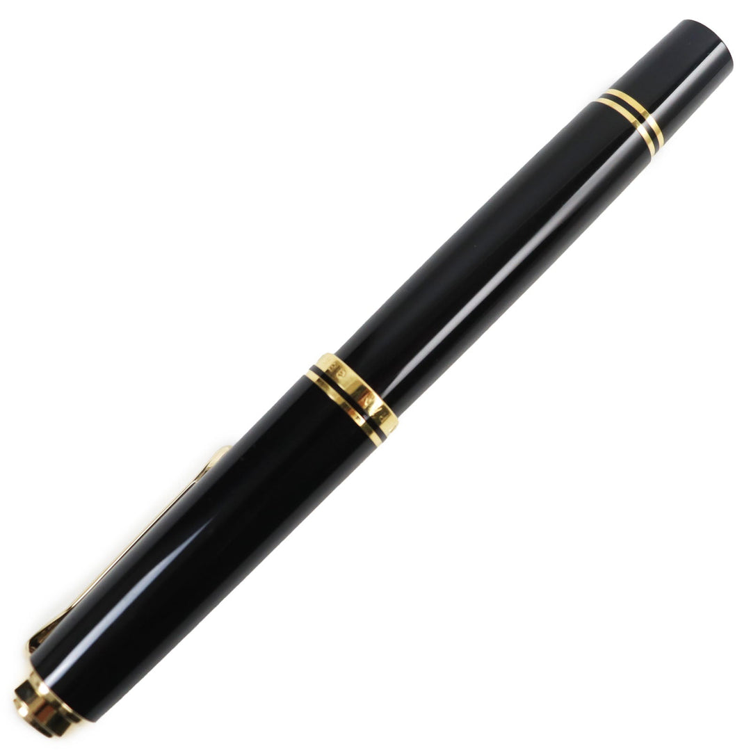 PERIKAN fountain pen Nib: K18 Black gold Sovereign M800 mens Used Authentic