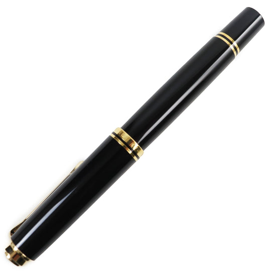 PERIKAN fountain pen Nib: K18 Black gold Sovereign M800 mens Used Authentic
