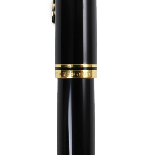 PERIKAN fountain pen Nib: K18 Black gold Sovereign M800 mens Used Authentic