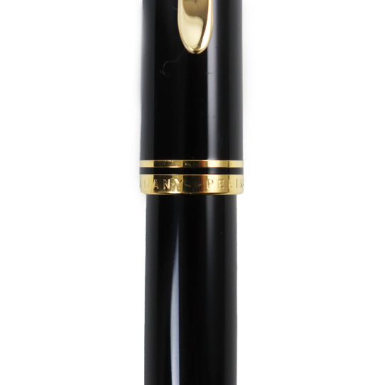 PERIKAN fountain pen Nib: K18 Black gold Sovereign M800 mens Used Authentic