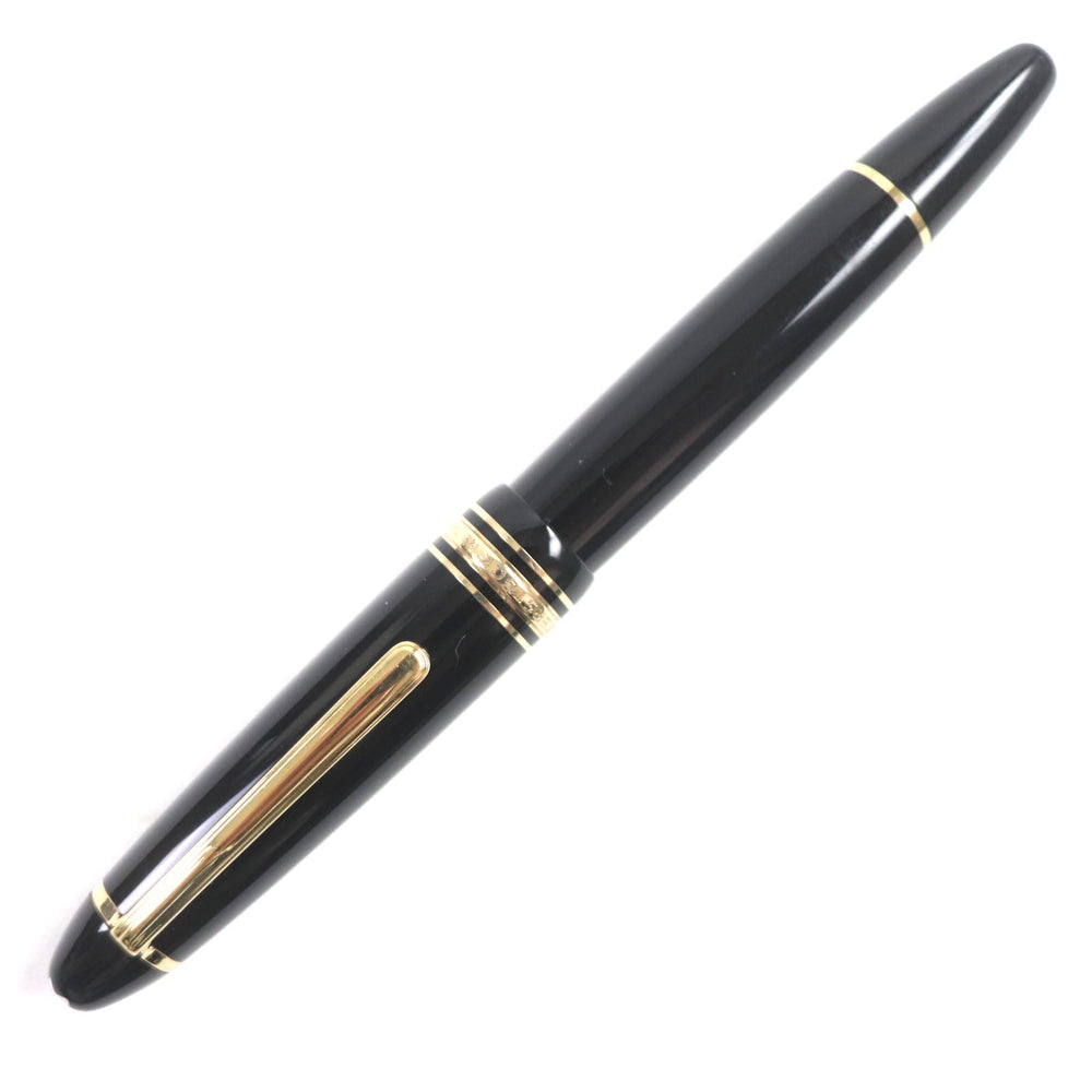 MONTBLANC fountain pen Pen point: K14 Black gold Meisterstuck No.146 mens Used Authentic