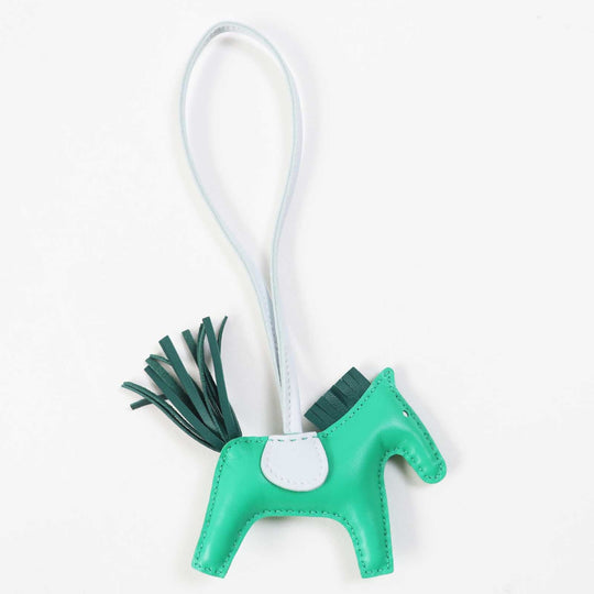 HERMES Bag charm Anyo Miro Mint/Malachite/Blue Brume Rodeo Charm PM Women Used Authentic