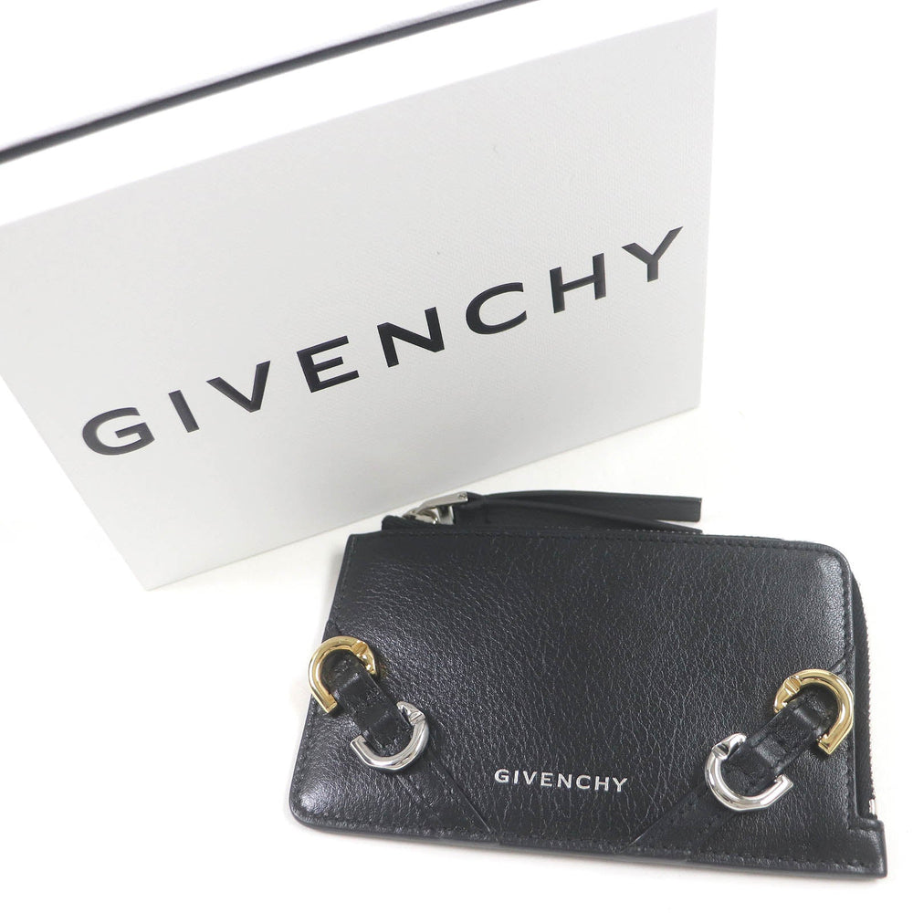 GIVENCHY name card holder BB60LSB1Q7-001 Main: Leather black Voyeur mens Used Authentic