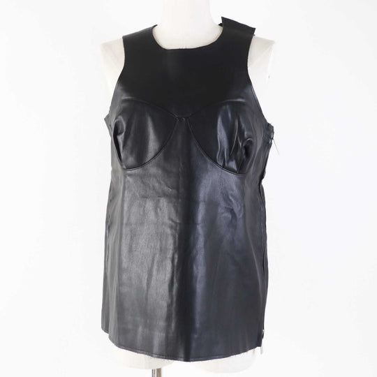 Sacai Vest 23-06497 Main: Synthetic leather (polyurethane coating) Lining: 100% cupra black 2