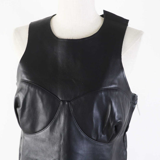 Sacai Vest 23-06497 Main: Synthetic leather (polyurethane coating) Lining: 100% cupra black 2