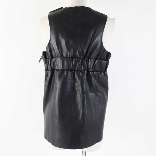 Sacai Vest 23-06497 Main: Synthetic leather (polyurethane coating) Lining: 100% cupra black 2