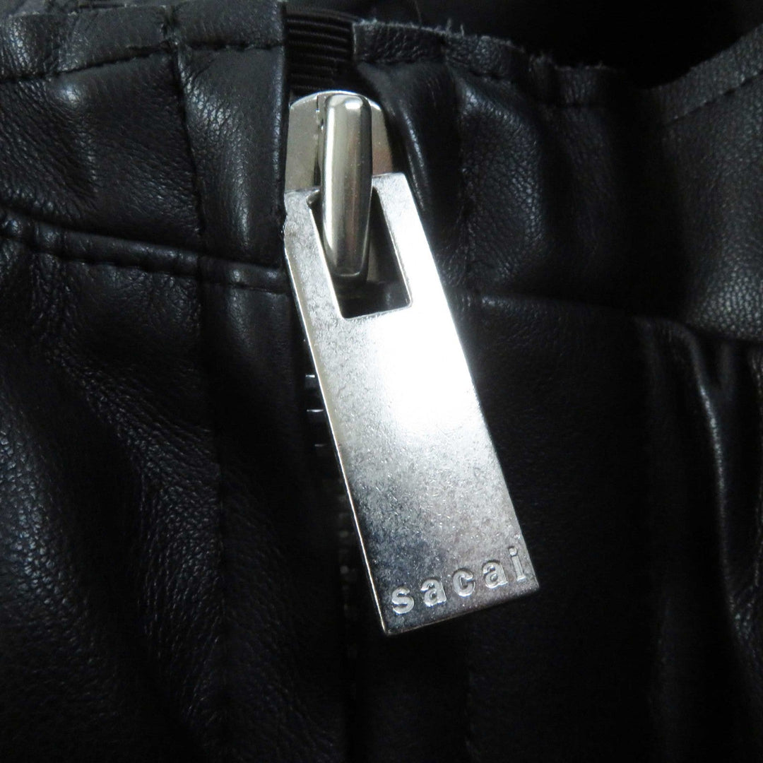 Sacai Vest 23-06497 Main: Synthetic leather (polyurethane coating) Lining: 100% cupra black 2