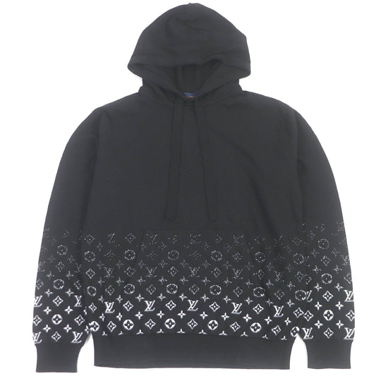 LOUIS VUITTON Hoodie 1AA4Y8 Main: 100% cotton black mens M Used Authentic