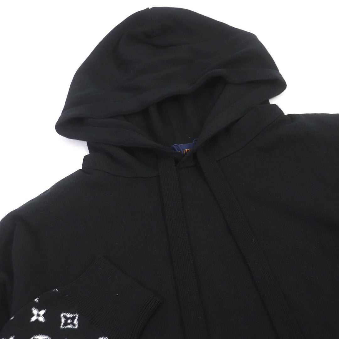 LOUIS VUITTON Hoodie 1AA4Y8 Main: 100% cotton black mens M Used Authentic