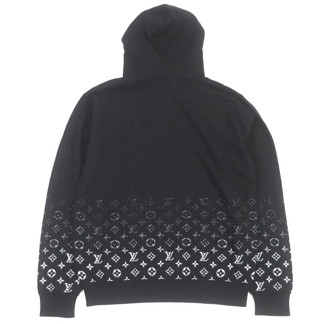 LOUIS VUITTON Hoodie 1AA4Y8 Main: 100% cotton black mens M Used Authentic
