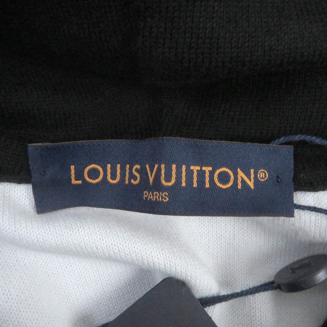 LOUIS VUITTON Hoodie 1AA4Y8 Main: 100% cotton black mens M Used Authentic