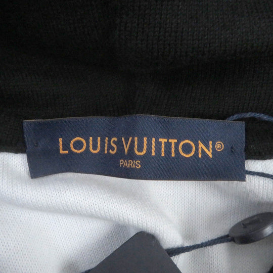 LOUIS VUITTON Hoodie 1AA4Y8 Main: 100% cotton black mens M Used Authentic