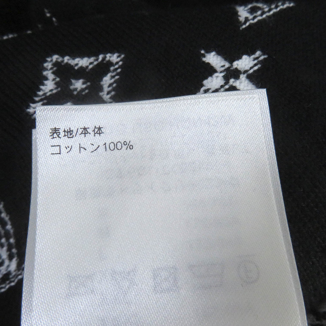 LOUIS VUITTON Hoodie 1AA4Y8 Main: 100% cotton black mens M Used Authentic