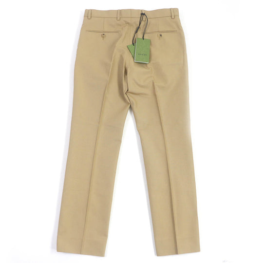 GUCCI Chino pants 720965 Outer: 100% cotton, Lining: 100% cupra beige mens 44 Used Authentic