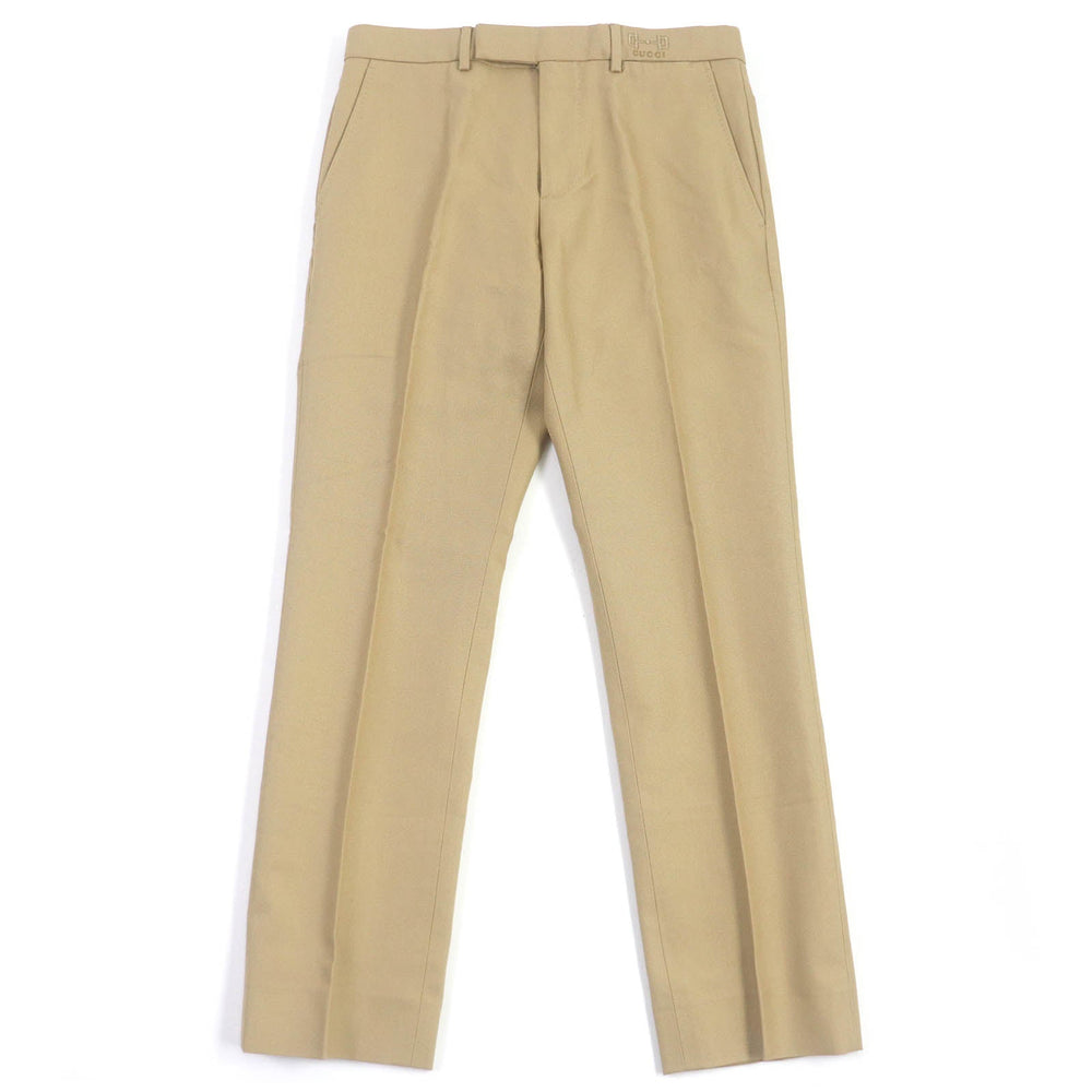 GUCCI Chino pants 720965 Outer: 100% cotton, Lining: 100% cupra beige mens 44 Used Authentic