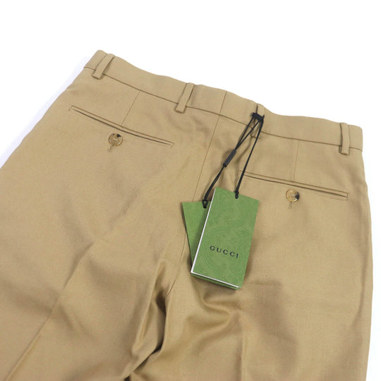 GUCCI Chino pants 720965 Outer: 100% cotton, Lining: 100% cupra beige mens 44 Used Authentic