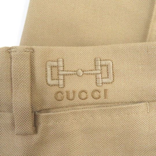 GUCCI Chino pants 720965 Outer: 100% cotton, Lining: 100% cupra beige mens 44 Used Authentic