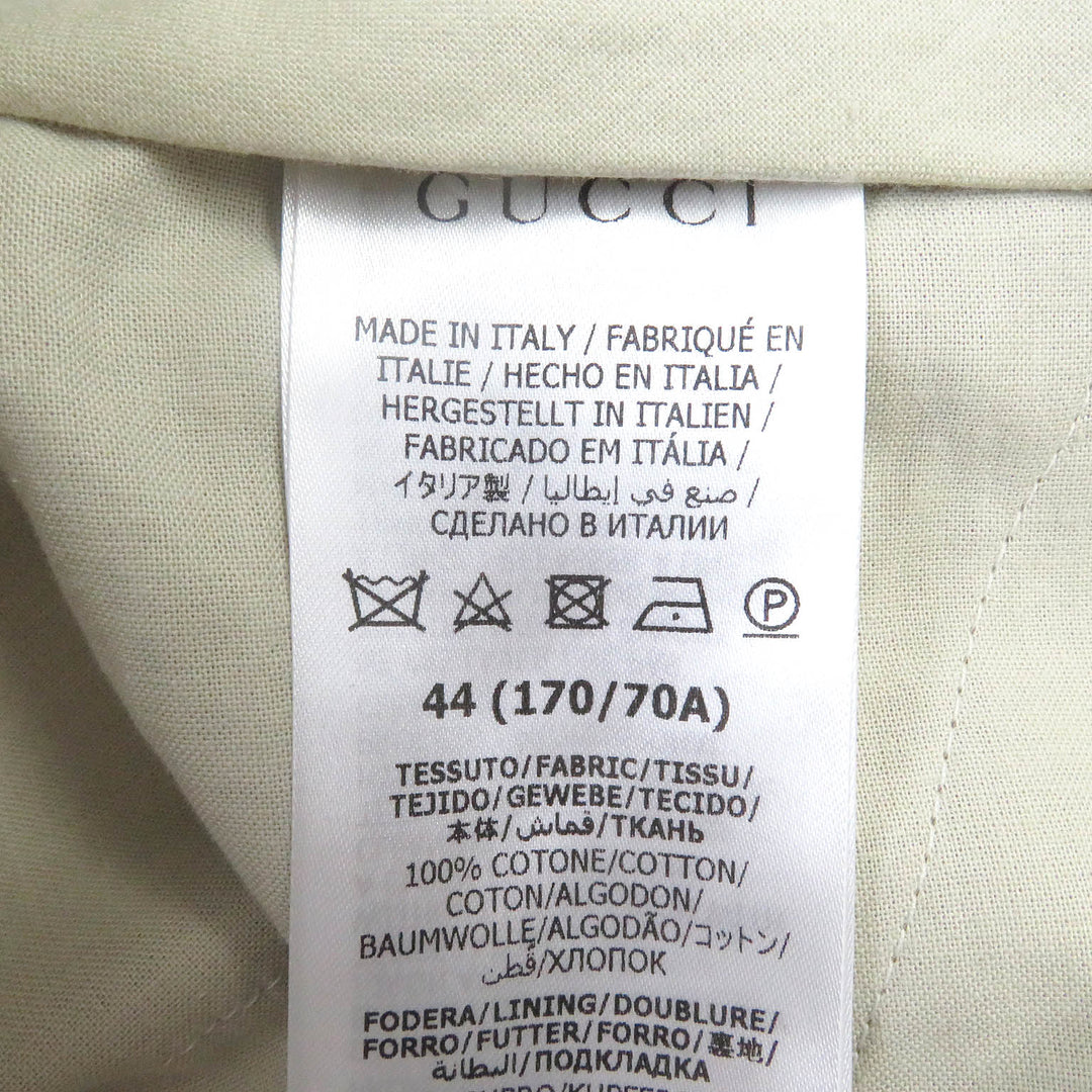 GUCCI Chino pants 720965 Outer: 100% cotton, Lining: 100% cupra beige mens 44 Used Authentic