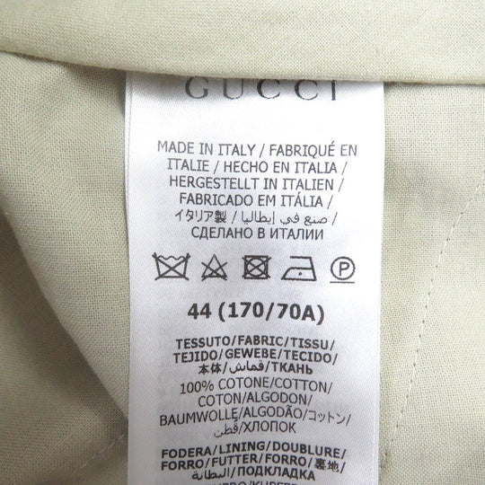 GUCCI Chino pants 720965 Outer: 100% cotton, Lining: 100% cupra beige mens 44 Used Authentic