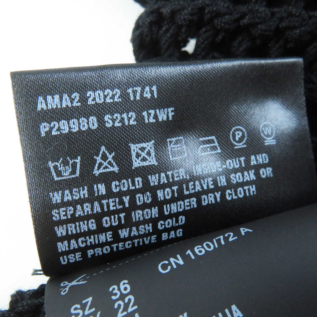 PRADA Tank top P29980 Main: 100% cotton Black White Women 36 Used Authentic