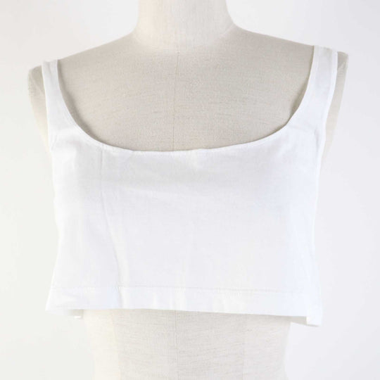 PRADA Tank top P29980 Main: 100% cotton Black White Women 36 Used Authentic