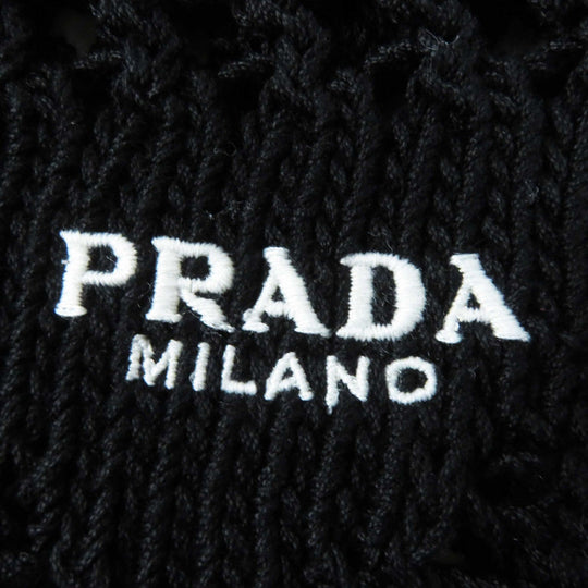 PRADA Tank top P29980 Main: 100% cotton Black White Women 36 Used Authentic