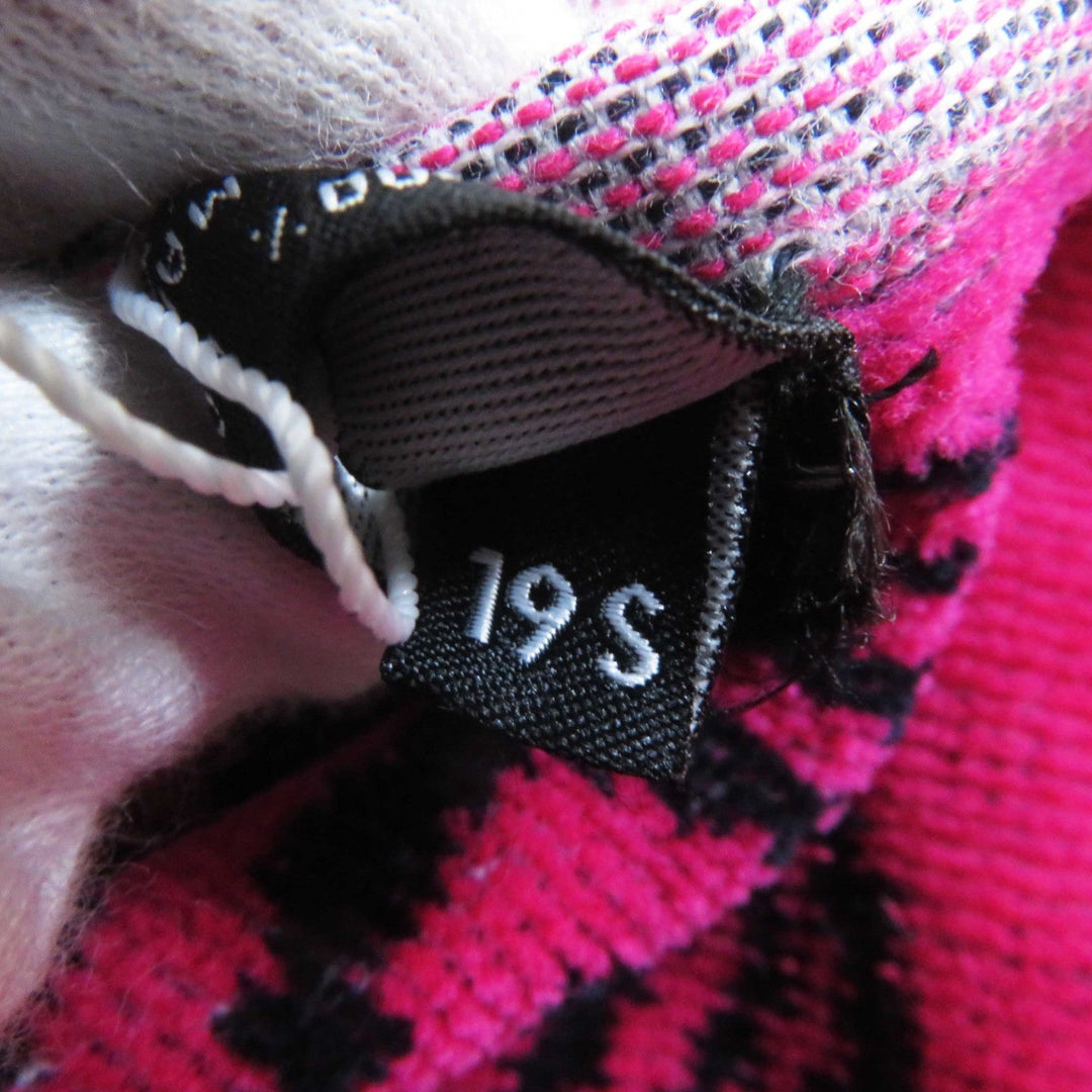 CHANEL towel 19S cotton 100% Navy pink Women Used Authentic