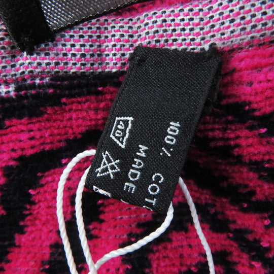 CHANEL towel 19S cotton 100% Navy pink Women Used Authentic