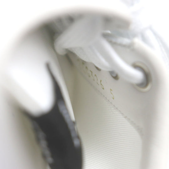 PRADA Low cut sneakers 2EG326 Nylon Leather white mens 5 Used Authentic